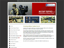 Tablet Screenshot of militarytrophies.com.au